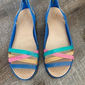 🔥Multi cultured Croc Shoes Size 10